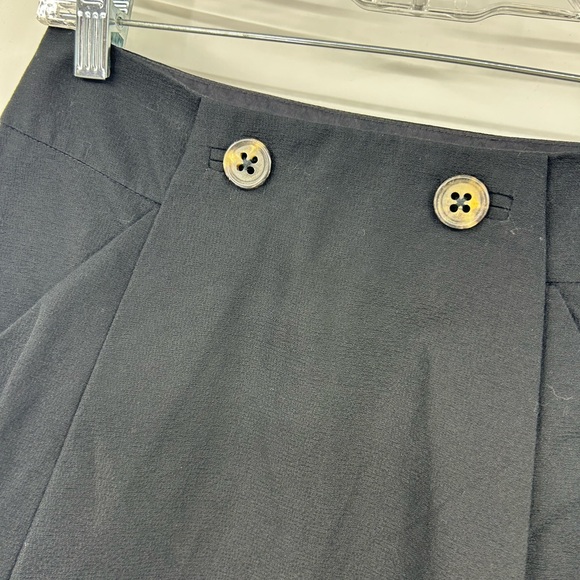 Chloe Black Cotton Mini Skirt Silk Lined Side Zip Women's Size 38 US 6 - Picture 3 of 14